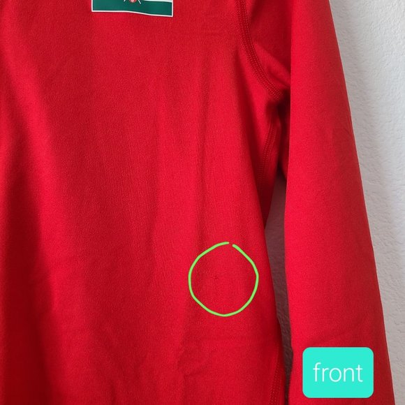 NEW Nike Womens Pro Elite Kenya 3/4 Zip Pullover Long Sleeve 801450-611 Size S - Picture 7 of 7